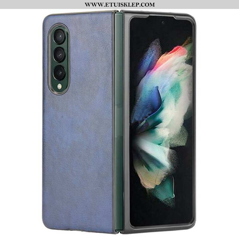 Etui do Samsung Galaxy Z Fold 3 5G Efekt Skóry Liczi